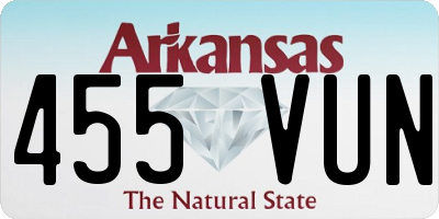 AR license plate 455VUN