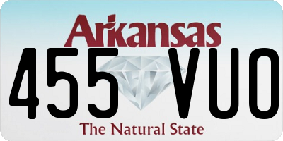 AR license plate 455VUO