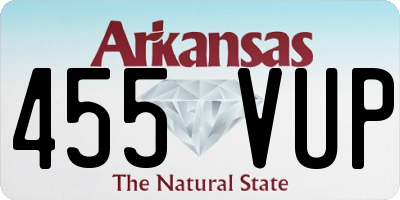AR license plate 455VUP
