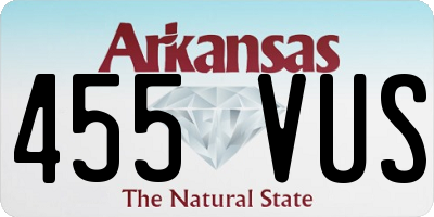 AR license plate 455VUS