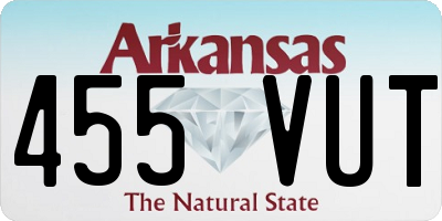 AR license plate 455VUT