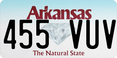 AR license plate 455VUV