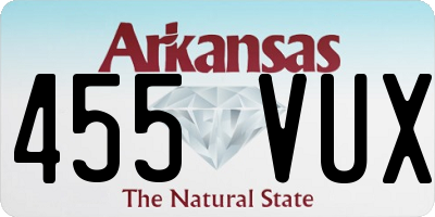 AR license plate 455VUX