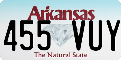 AR license plate 455VUY