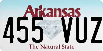 AR license plate 455VUZ