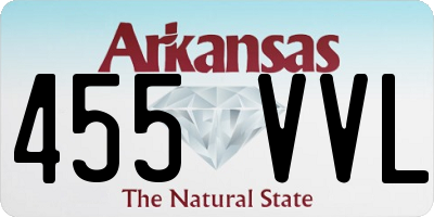 AR license plate 455VVL
