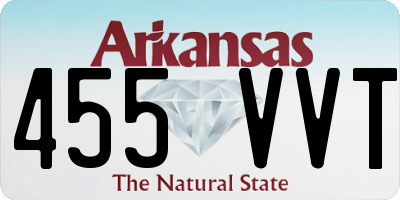 AR license plate 455VVT