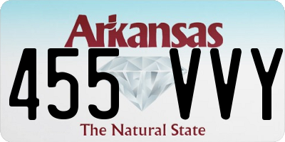 AR license plate 455VVY