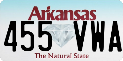 AR license plate 455VWA