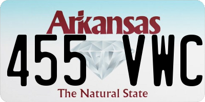 AR license plate 455VWC