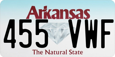 AR license plate 455VWF