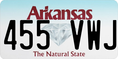 AR license plate 455VWJ