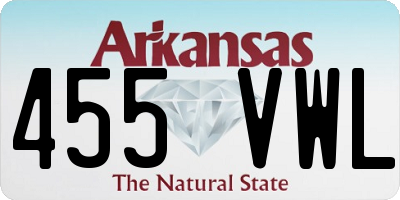 AR license plate 455VWL