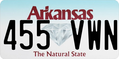 AR license plate 455VWN