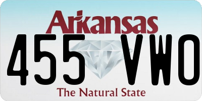 AR license plate 455VWO