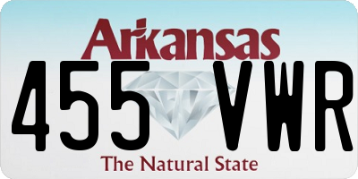 AR license plate 455VWR