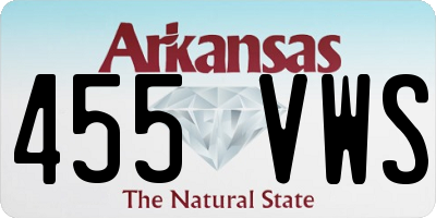 AR license plate 455VWS