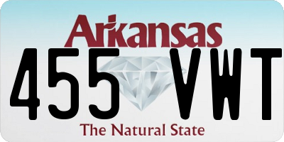 AR license plate 455VWT