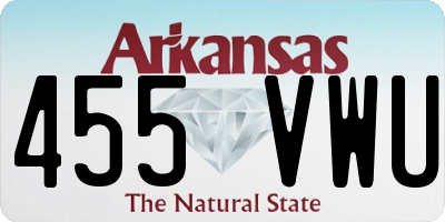 AR license plate 455VWU