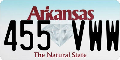 AR license plate 455VWW