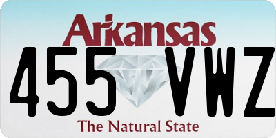 AR license plate 455VWZ