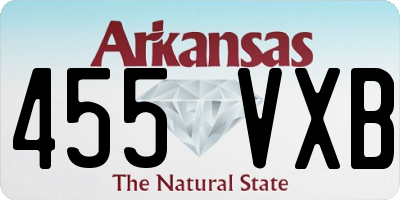 AR license plate 455VXB