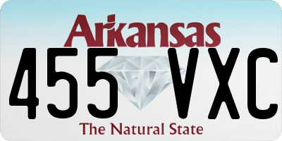 AR license plate 455VXC