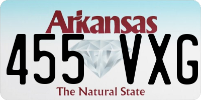 AR license plate 455VXG