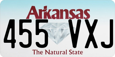 AR license plate 455VXJ