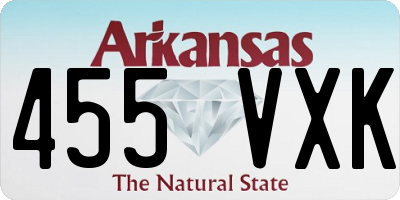 AR license plate 455VXK