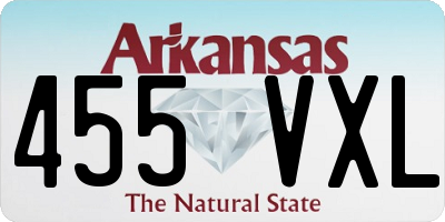 AR license plate 455VXL