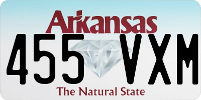 AR license plate 455VXM