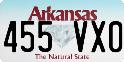 AR license plate 455VXO