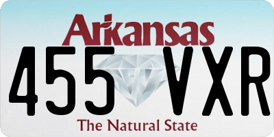 AR license plate 455VXR