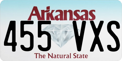 AR license plate 455VXS