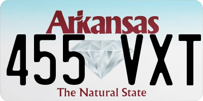 AR license plate 455VXT