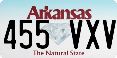 AR license plate 455VXV
