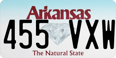 AR license plate 455VXW