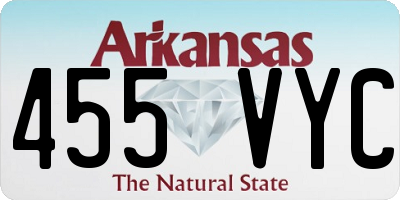 AR license plate 455VYC