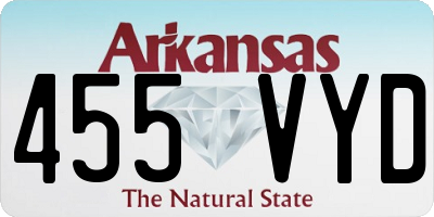 AR license plate 455VYD