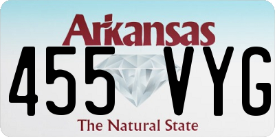 AR license plate 455VYG