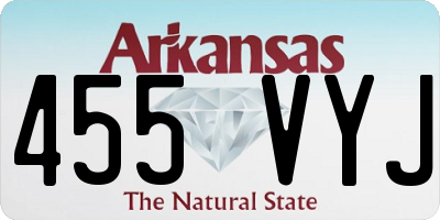 AR license plate 455VYJ