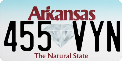 AR license plate 455VYN