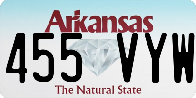 AR license plate 455VYW