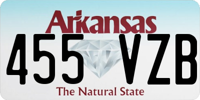 AR license plate 455VZB