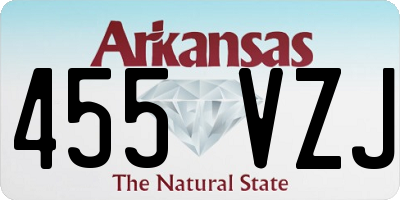 AR license plate 455VZJ