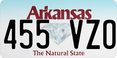 AR license plate 455VZO