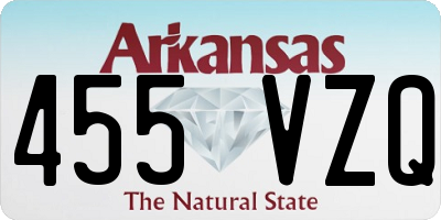 AR license plate 455VZQ