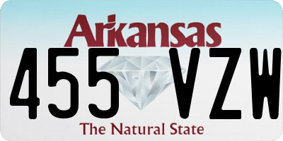 AR license plate 455VZW