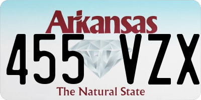 AR license plate 455VZX